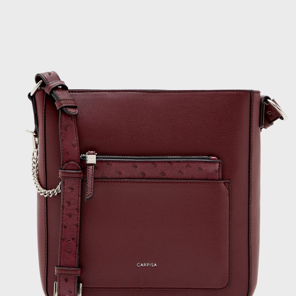 Never worn Carpisa Burgundy Crossbody Bag
